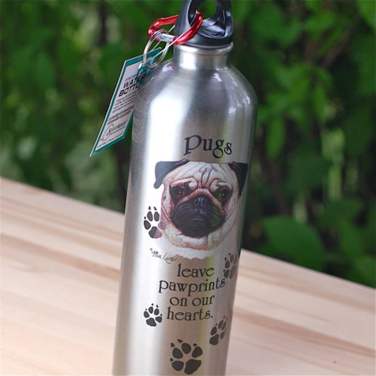 Pug water bottle.