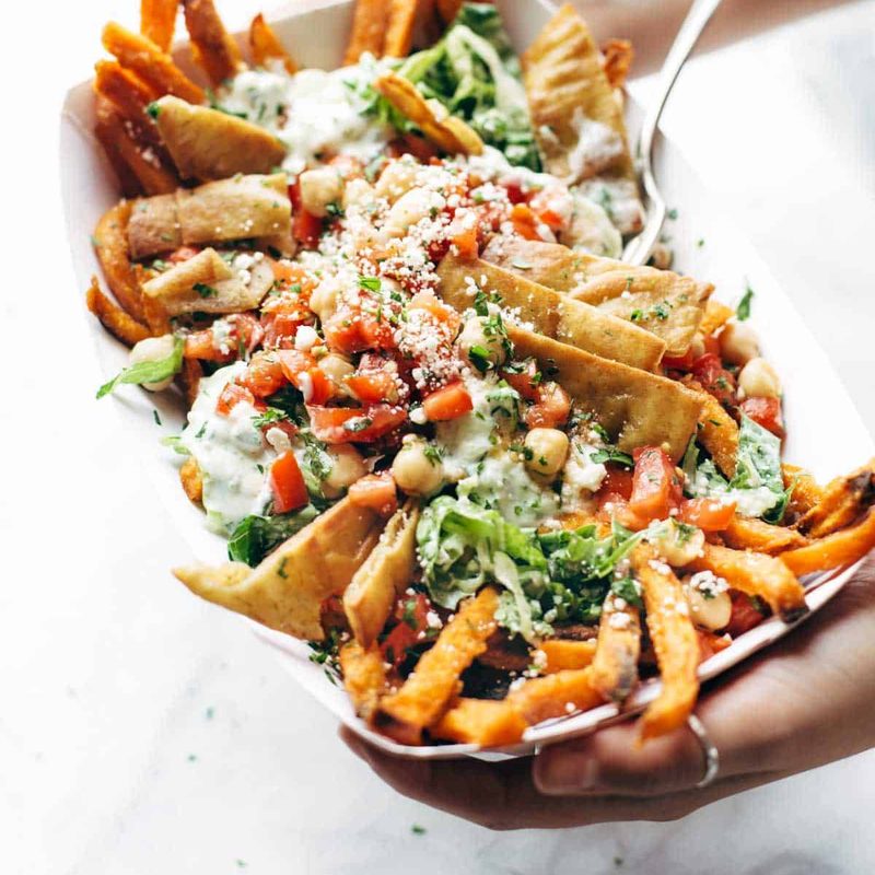 A picture of Loaded Mediterranean Street Cart Fries