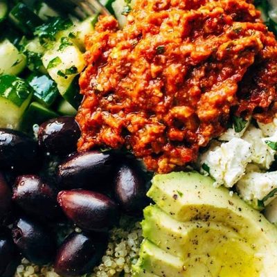 Mediterranean Quinoa Bowl.