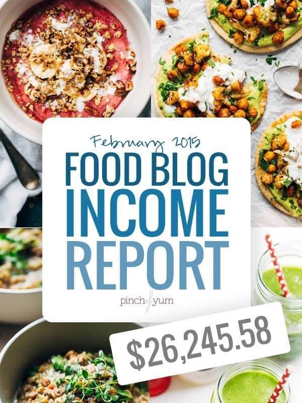 Pinch of Yum Traffic and Income Report - February 2015 | pinchofyum.com